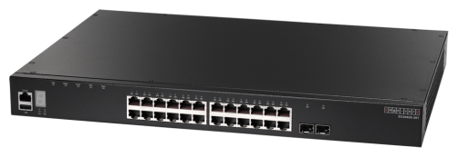 Коммутатор ECS4620-28T Edge-corE 24 x GE + 2 x 10G SFP+ ports + 1 x expansion slot (for dual 10G SFP