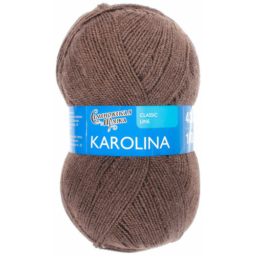 Пряжа Семеновская Karolina кофе, 100%акрил, 438м, 100г, 5шт