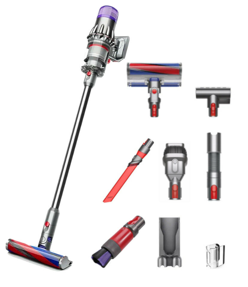 Пылесос Dyson V10 Digital slim fluffy (SV18) CN, nickel/nickel