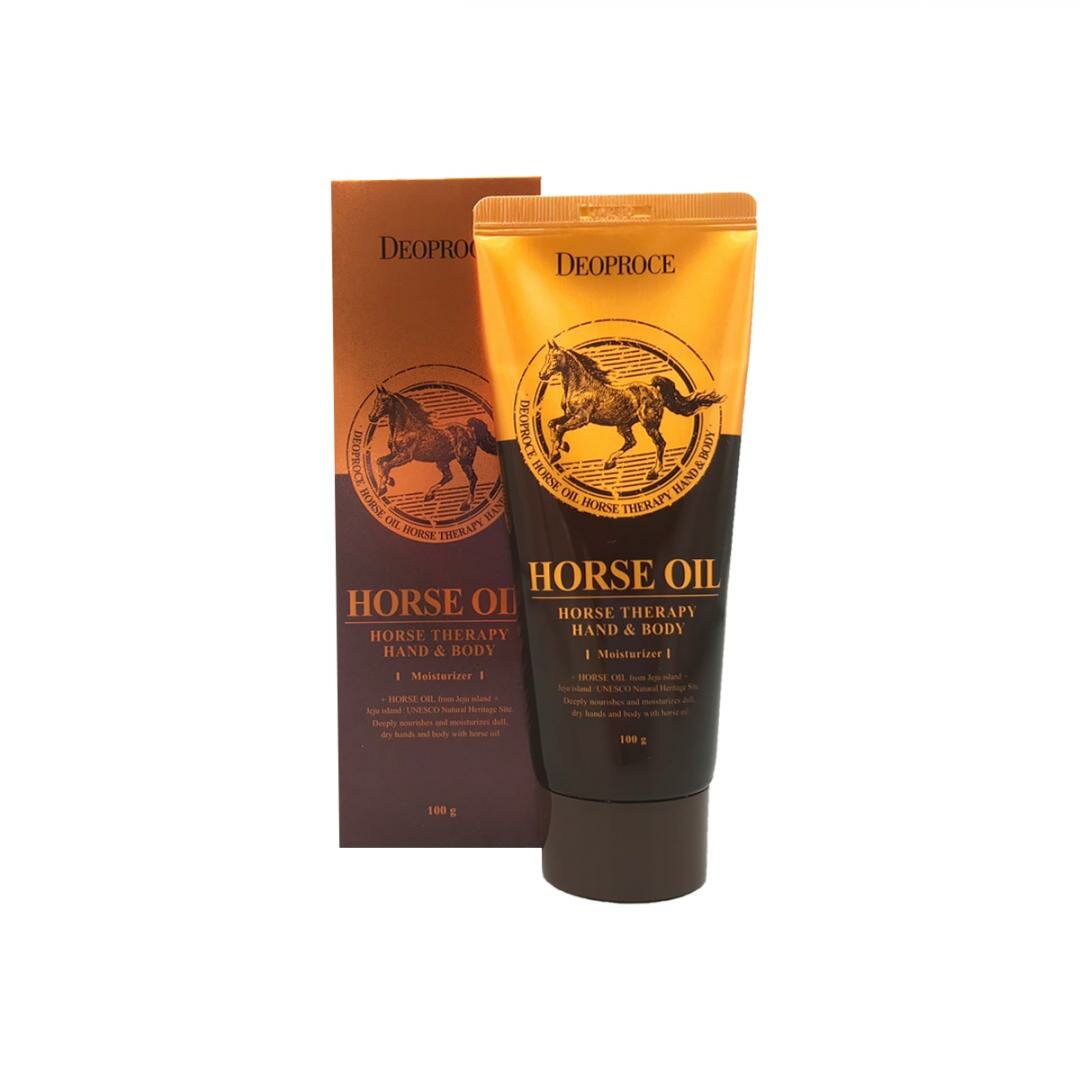 DEOPROCE HAND&BODY - HORSE OIL Крем для рук и тела с лошадиным жиром 100мл