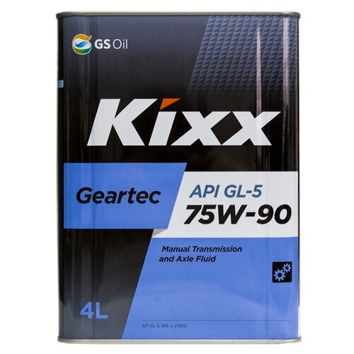 фото Масло трансмиссионное kixx geartec gl-5 75w-90, 75w-90, 4 л