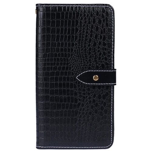 фото Чехол-книжка mypads для asus rog phone 2 с фактурной прошивкой рельефа кожи крокодила с застежкой и визитницей черный