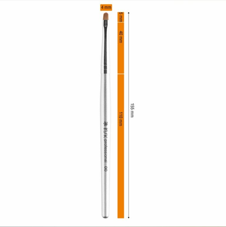 Кисть для маникюра овальная геля полигеля для дизайна ногтей Irisk, № 0