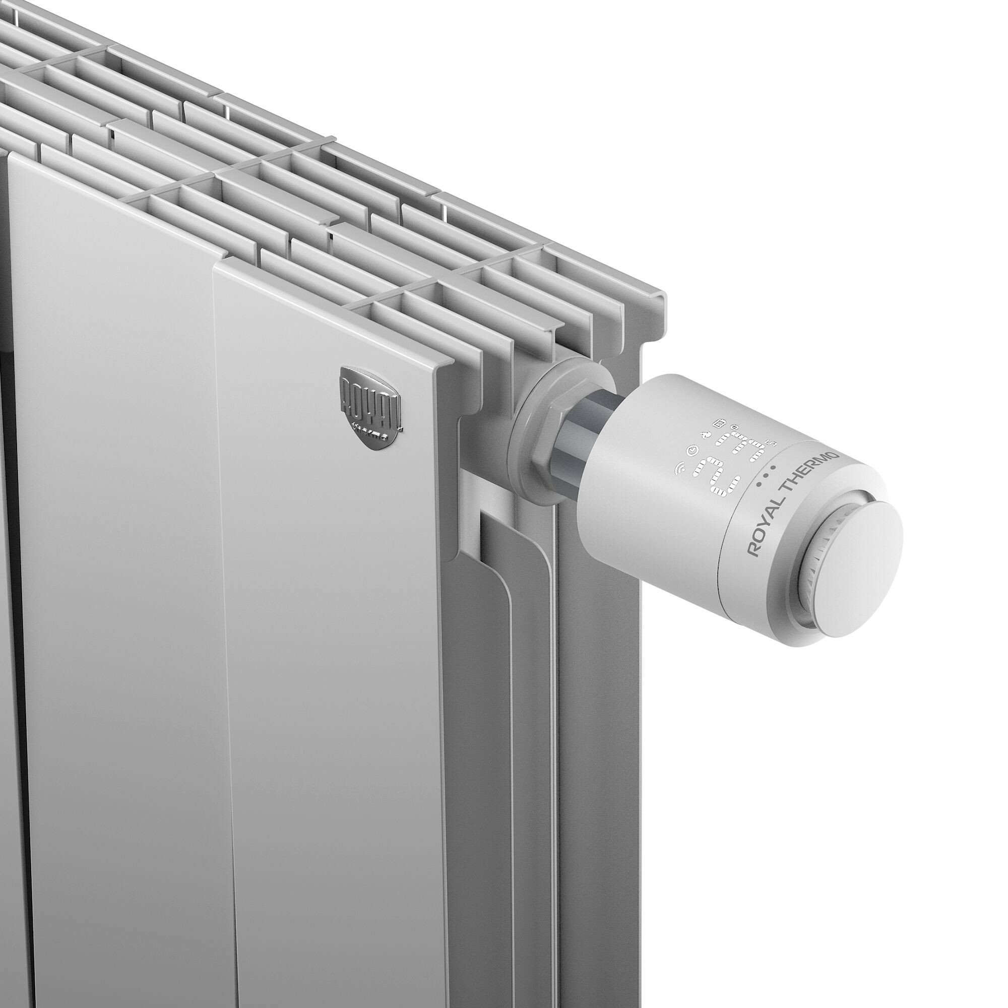 Термостатическая головка электронная Royal Thermo Smart Heat для радиаторного клапана M30x1.5 цвет серый - фото №5