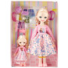 Фото #1 Кукла Сима-ленд Анечка с сестрёнкой, в платье, с аксессуарами, цвет розовый 7836231