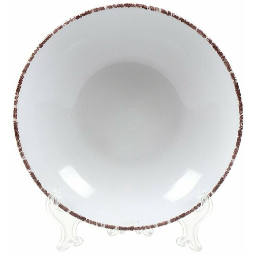Тарелка суповая, керамика, 19.5 см, круглая, Энже, Daniks