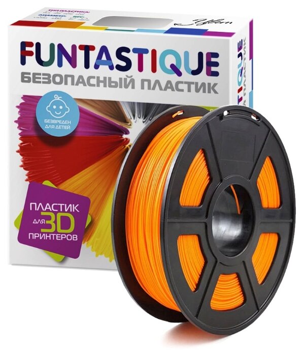 FUNTASTIQUE pla-пластик В катушке (1.75 ММ, 1 КГ, оранжевый)
