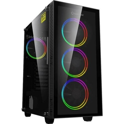 Корпус ATX GameMax Draco XD Без БП чёрный компьютерный корпус без блока питания atx gamemax draco xd