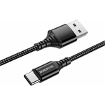 USB кабель BOROFONE BX54 Ultra Bright Type-C, 1м, черный - изображение