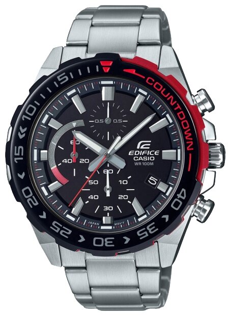 Наручные часы CASIO Edifice EFR-566DB-1A, черный, серебряный