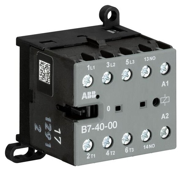ABB B7-40-00 12A Миниконтактор (400В АС3) с катушкой управления 230В GJL1311201R8000