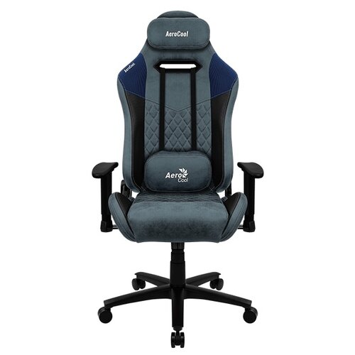 фото Компьютерное кресло aerocool duke игровое, обивка: текстиль/искусственная кожа, цвет: steel blue