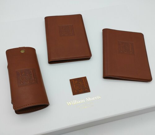Комплект для паспорта William Morris, коричневый