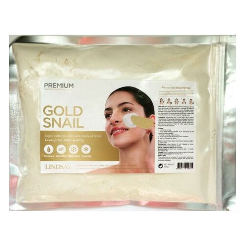 Lindsay альгинатная маска Premium Gold Snail с золотом и муцином улитки, 240 г