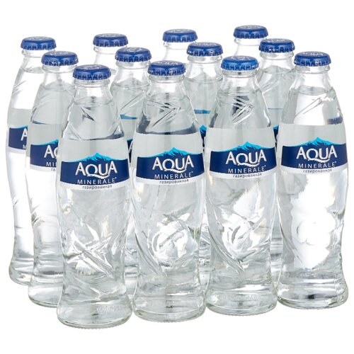 фото Вода питьевая Аква Минерале газированная, стекло, 12 шт. по 0.26 л Aqua minerale