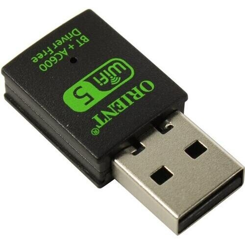 Адаптер Orient Wireless USB2.0 Adapter (802.11a/b/g/n/ac, AC600, Bluetooth 5.0)