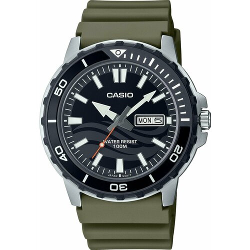 Наручные часы CASIO Standard MTD-125-3AVDF, серебряный, зеленый наручные часы casio standard серебряный зеленый