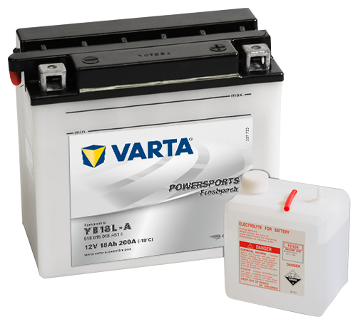 Аккумуляторная батарея VARTA белая YB18L-A 6СТ18 518 015 018