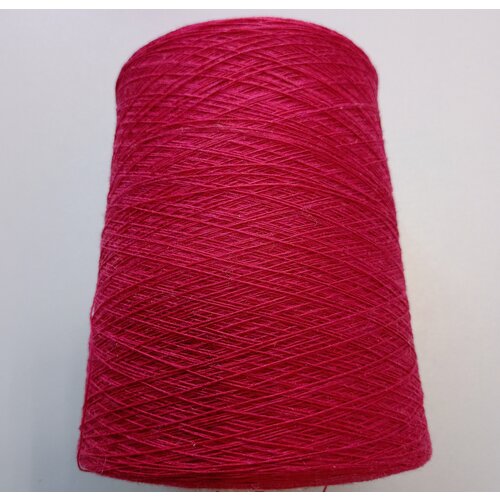 Бобинная пряжа с кашемиром 10%, Италия, Фуксия, 546гр