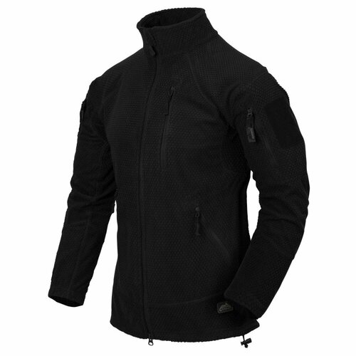 Флисовая куртка Helikon-Tex Alpha Tactical Grid Fleece Jacket, Black, 2XL кофта тактичеcкая флисовая helikon alpha tactical jacket grid fleece
