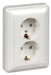 Розетка Schneider Electric RS16-255-28, 16 А, с защитной шторкой, с заземлением, слоновая кость