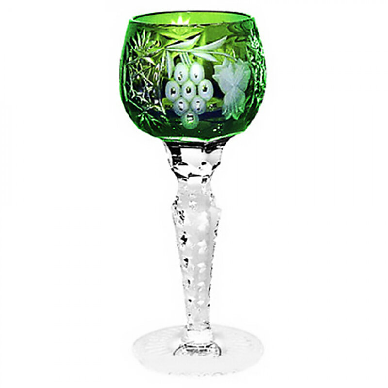 Ajka Crystal Хрустальная рюмка для ликера 0.06 л темно-зеленый Grape (1/emerald/64575/51380/48359)