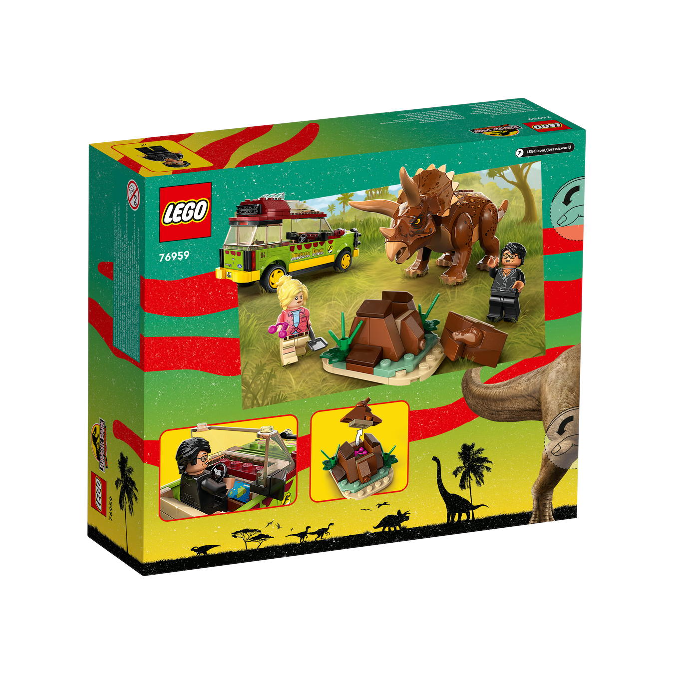 LEGO Jurassic World Поиск трицератопса 76959 - фото №3