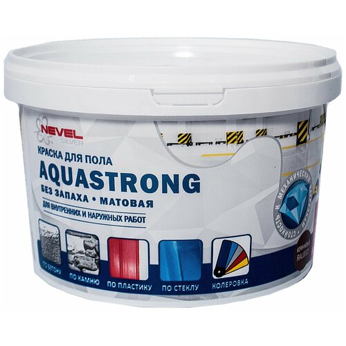 Краска для пола Aquastrong 2 кг цвет коричневый