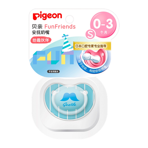 Pigeon Пустышка Pigeon Funfriends 0+ Усы