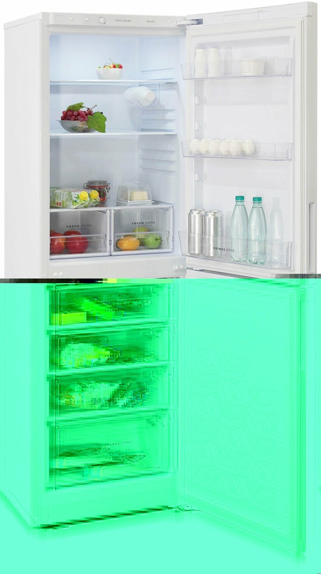Холодильник Бирюса двухкамерный серый металлик - фото №8