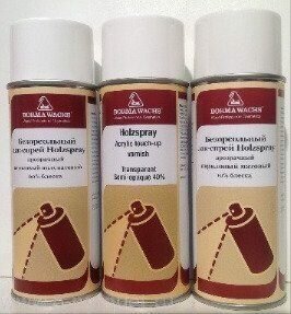 Лак спрей акриловый безореольный Holzspray Borma Wachs 90% блеск