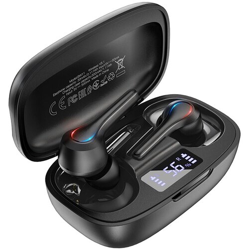 Наушники внутриканальные Borofone BW11 Graceful sound Bluetooth TWS цвет чёрный 128300₽