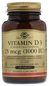 Фото Vitamin D3 (Cholecalciferol) 1000 МЕ капс. №180