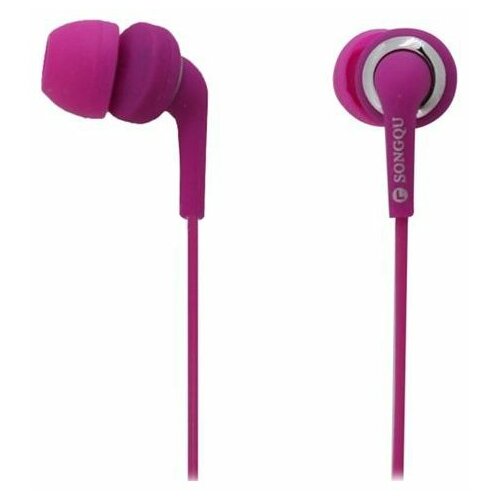 Наушники SongQu SQ-22MP mini jack 35 mm фиолетовый 346₽