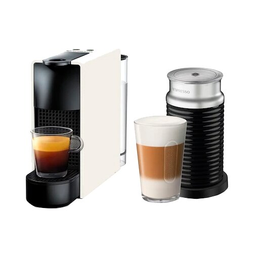 фото Кофемашина nespresso c30 essenza mini aeroccino белый