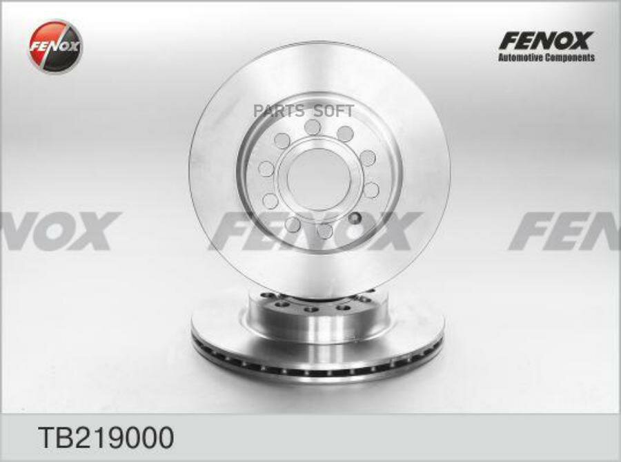 FENOX TB219000 Диск тормозной передний вентилируемый VW GOLF V/AUDI A3 [8P] 280*22