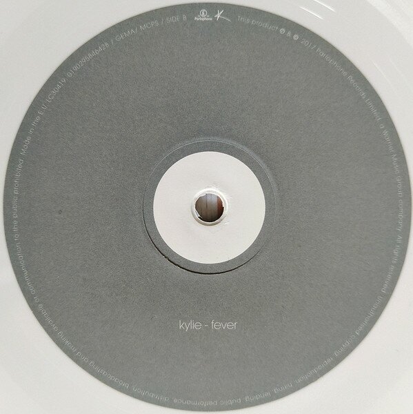 MINOGUE, KYLIE FEVER Limited 180 Gram White Vinyl Poster 12" винил WM - фото №5