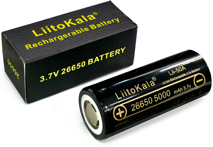 Аккумулятор LiitoKala Lii-50A (26650 3.7V 5000mAh)