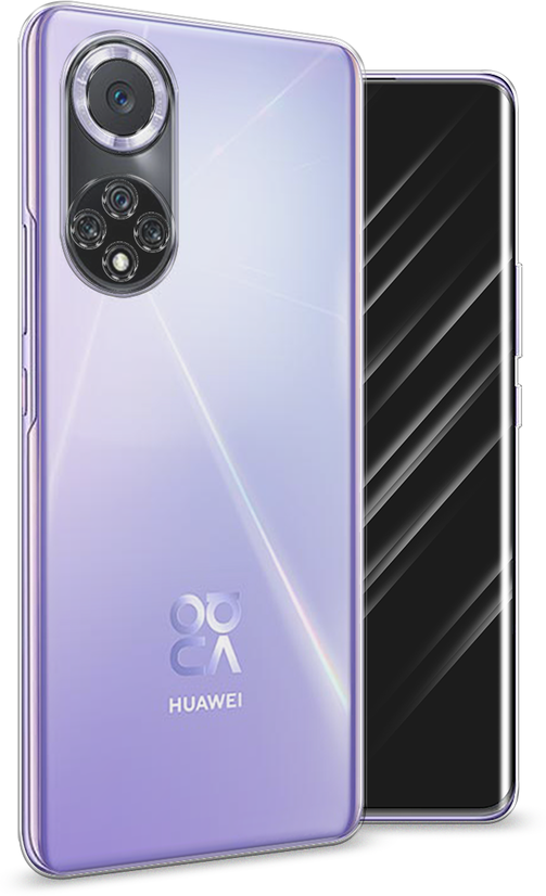 Силиконовый чехол на Huawei Nova 9 / Хуавей Нова 9, прозрачный