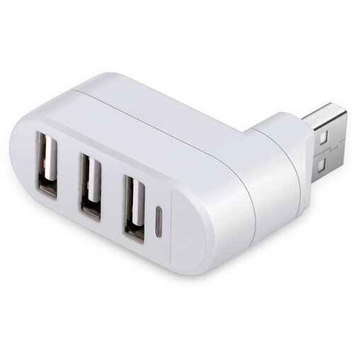USB HUB трехпортовый USB разветвитель 480 Мбитсек концентратор USB 3 порта USB хаб белый 59000₽
