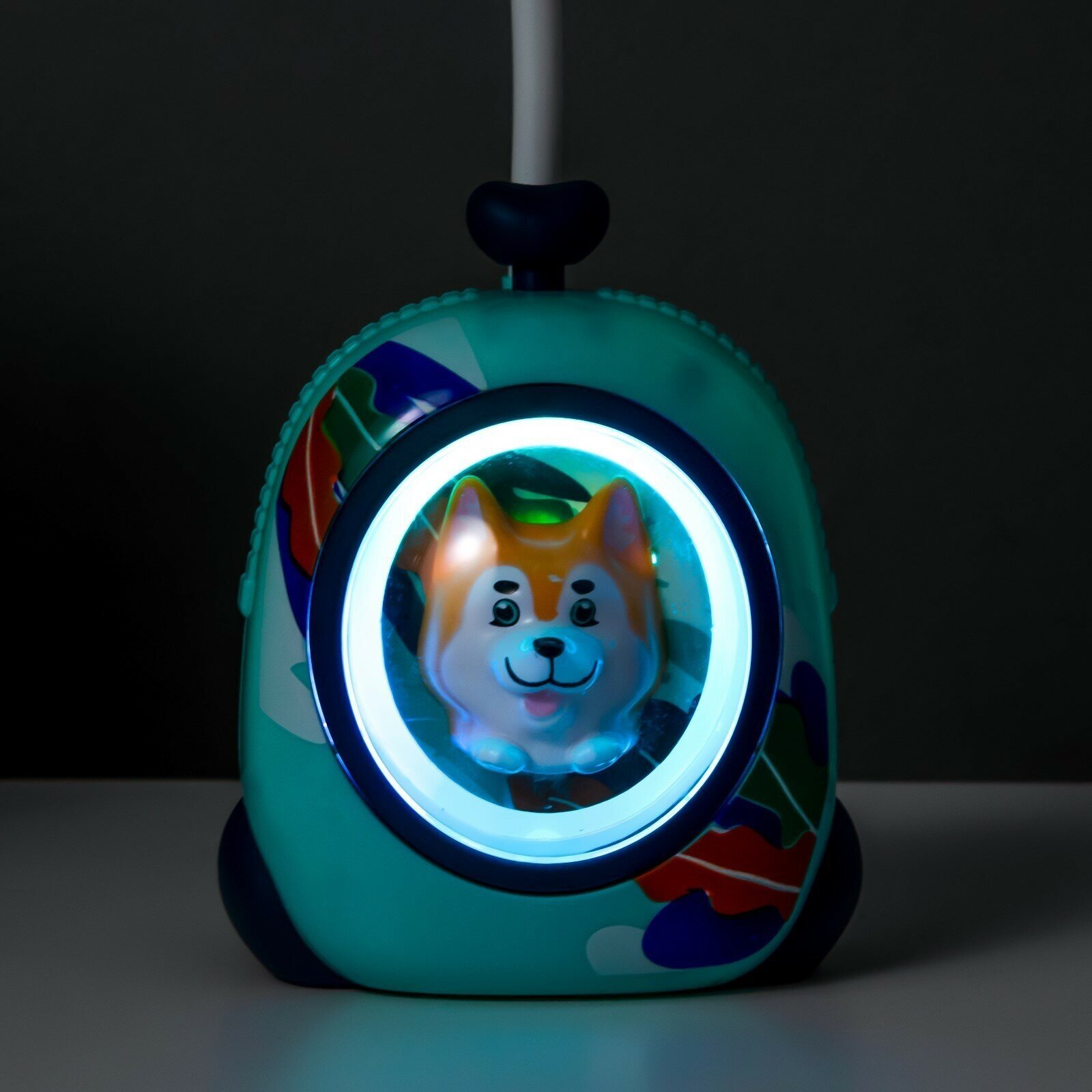 Настольная лампа "Собачка" LED 3Вт USB голубой 7х8х28 см (комплект из 3 шт) - фотография № 4