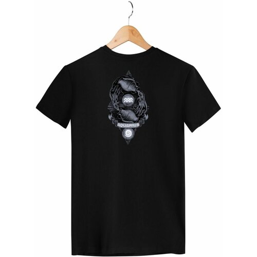Футболка Zerosell Знаки Зодиака Астрология Водолей, размер L, черный мужская футболка водолей астрология знак зодиака l черный