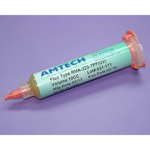 Флюс Amtech RMA-223-TPF(UV) 10cc флюс для пайки шприц 10мл mechanic uv 223