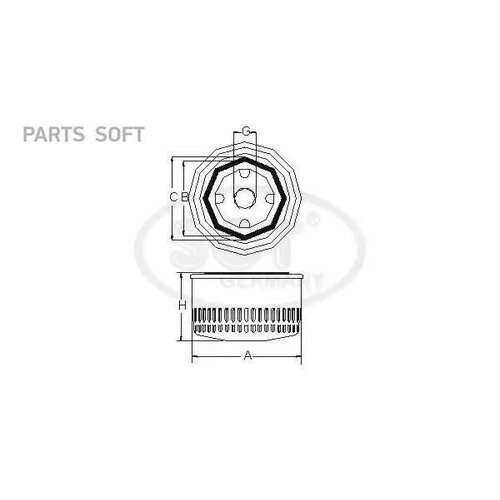 SCT GERMANY SM 101 Фильтр масляный ВАЗ 2108 SСТ