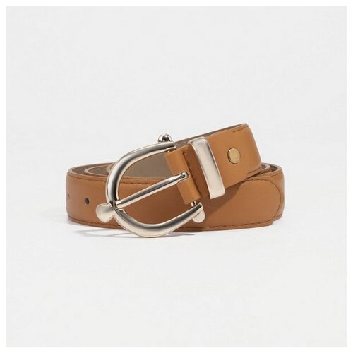 фото Ремень сима-ленд, размер 105, оранжевый сима-лэнд