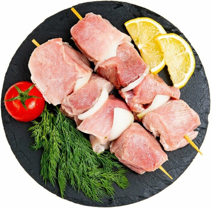 Шашлык из свинины маринованный 0.8-1.2кг, 1 кг