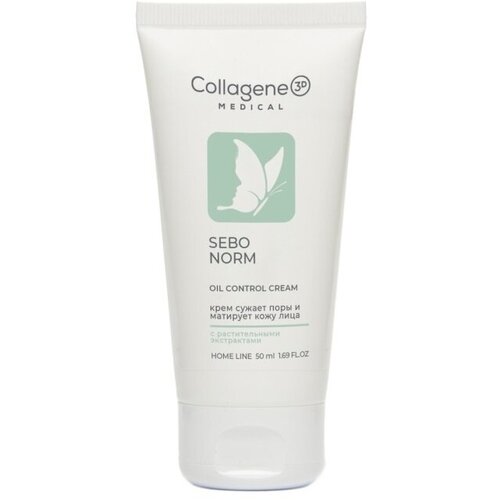 Купить Medical Collagene Sebo Norm - Медикал Коллаген Крем для жирной и проблемной кожи лица, 50 мл -, Medical Collagene 3D