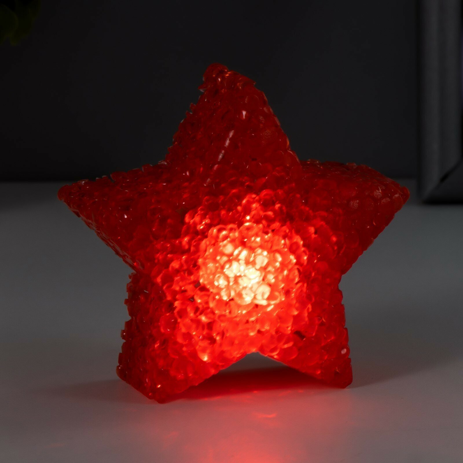 Ночник Звезда LED от батареек микс 4х8х8 см - фотография № 6