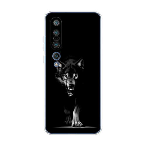 Силиконовый чехол на Xiaomi Mi 10 Pro / Сяоми Ми 10 Про Волк выходит из ночи