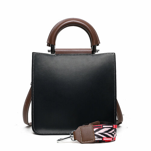 фото Сумка тоут bagira, фактура гладкая, черный